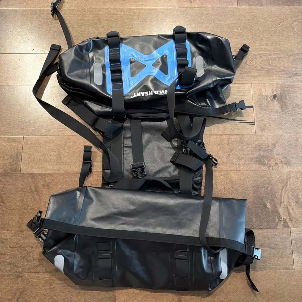 WILD HEART Waterproof Panniers Waterproof Motorcycle Bags Used
